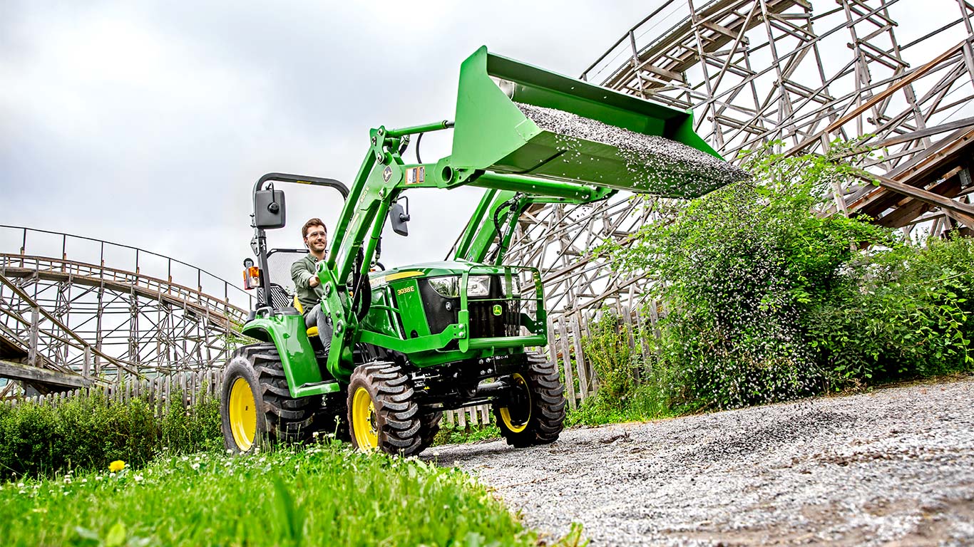 Kompaktní traktor s nakladačem řady E