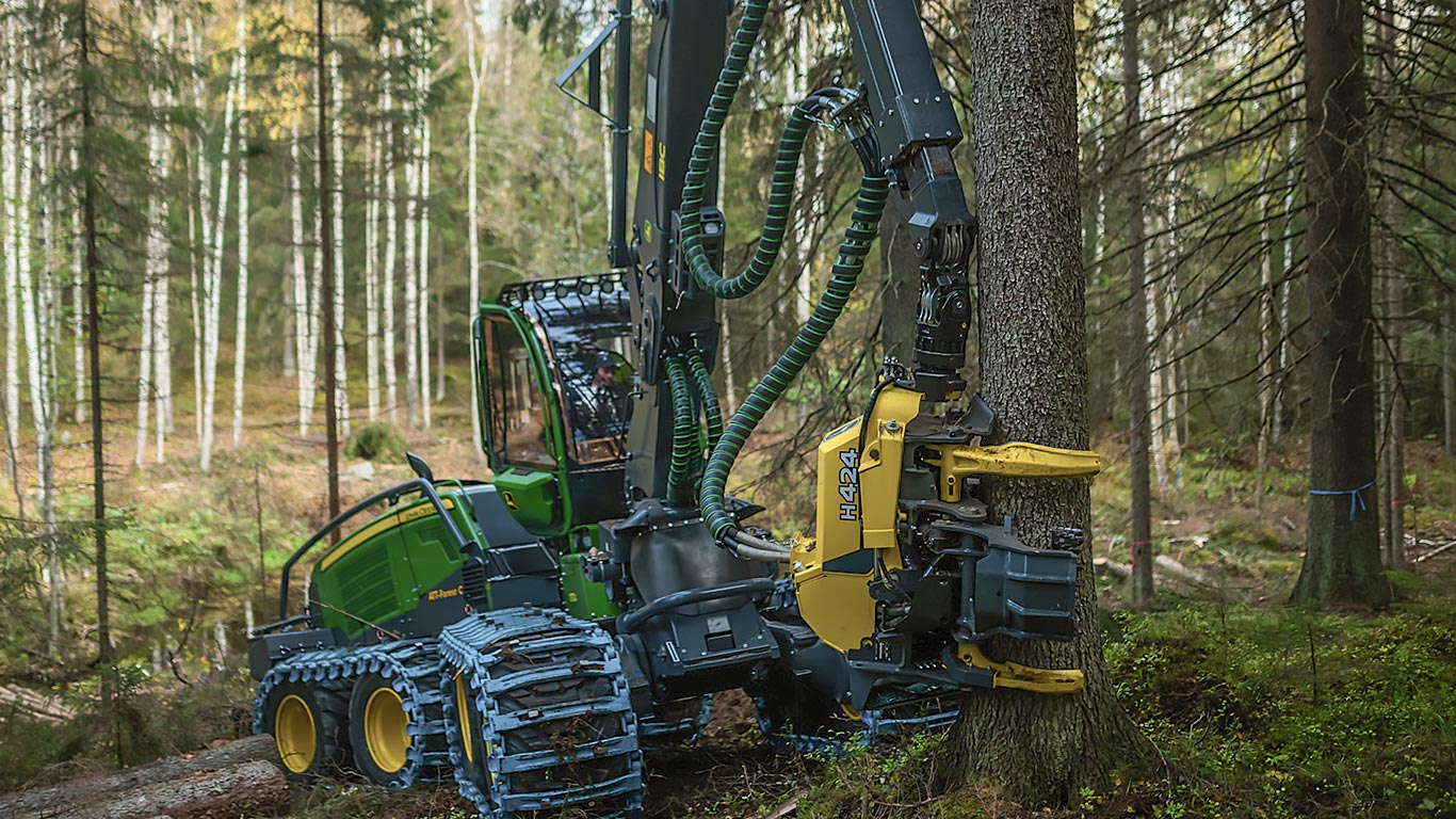 Harvestorová hlavice John Deere H424