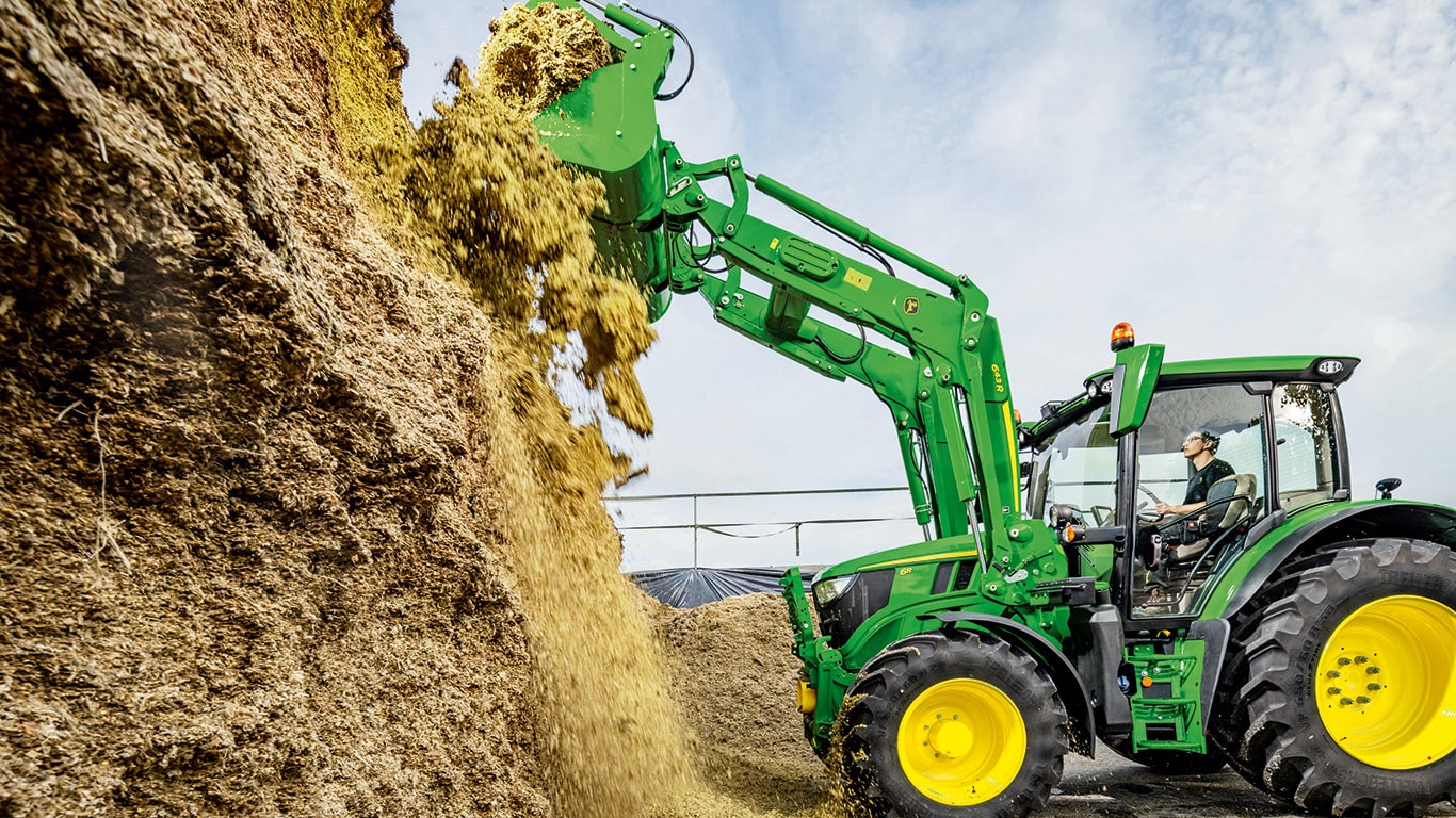 Maximalizujte využití vašeho dne s čelními nakladači John Deere