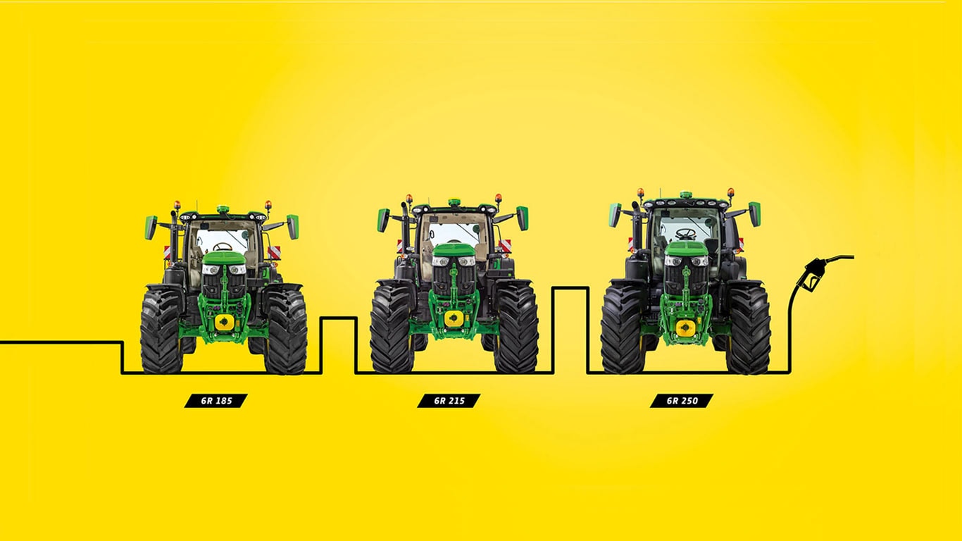 Velké žluté traktory řady 6R